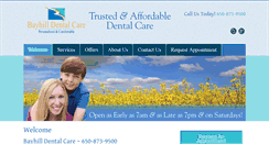 Desktop Screenshot of bayhilldentalcare.com
